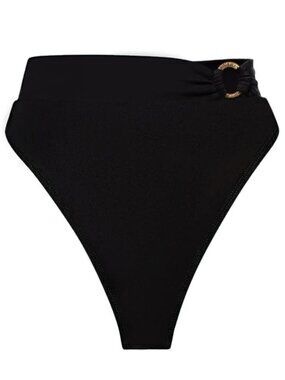 Ta3 Brazilian Ring Kini Bottom - Black Medium